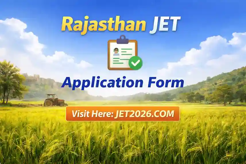 Rajasthan JET Application  Form 2026