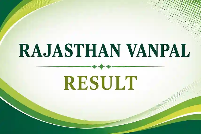 Rajasthan Vanpal Result 2026